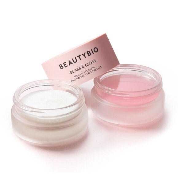 *Sealed* BeautyBio Glass & Gloss 2-Step At Home Facial Scrub Moisturizer 30 ml - Picture 2 of 6